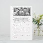 カソリッ結婚クの教会の質素な服装 便箋 (スタンド正面)