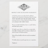 カソリッ結婚クの教会の質素な服装 便箋 (正面)