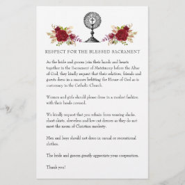 カソリッ結婚クの教会の質素な服装 便箋