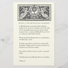 カソリッ結婚クの教会の質素な服装  便箋