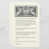 カソリッ結婚クの教会の質素な服装  便箋 (正面/裏面)