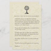 カソリッ結婚クの教会の質素な服装 便箋 (正面/裏面)