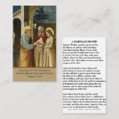 カソリッ結婚クの祈りの言葉が聖札を買う 名刺 (正面/裏面)