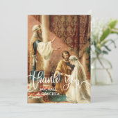 カソリッ結婚クの祈りの言葉カード |オーバーレイありがとうございます サンキューカード (スタンド正面)