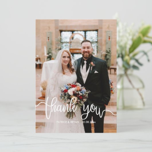 カソリッ結婚クの祈りの言葉カード サンキューカード (スタンド正面)