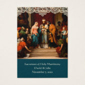 カソリッ結婚クの祈りの言葉好意の聖札 (正面)