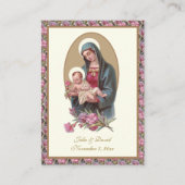 カソリッ結婚クの聖祈りの言葉マリエスフローラ 名刺 (正面)