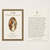 カソリッ結婚クの記念日祈りの言葉カード (正面&裏面)