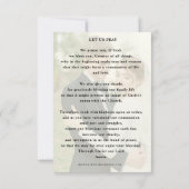 カソリッ結婚クの記念日祈りの言葉W/PHOTO サンキューカード (裏面)