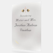 カソリッ結婚クの アクリルサイン (傾斜)