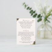 カソリッ結婚クの エンクロージャーカード (スタンド正面)