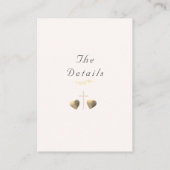 カソリッ結婚クの エンクロージャーカード (裏面)