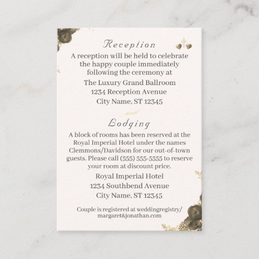 カソリッ結婚クの エンクロージャーカード (正面)