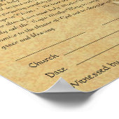 カソリッ結婚クスの婚約ベロタール約束 ポスター (角)