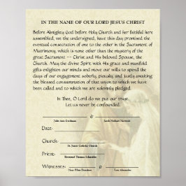 カソリッ結婚クスの婚約ベロタール約束 ポスター