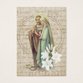 カソリッ結婚クスの祈りの言葉カードベロタールメアリージョセフ (正面)