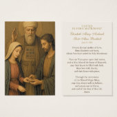 カソリッ結婚クスの祈りの言葉カードBetrothal (正面&裏面)