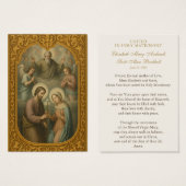 カソリッ結婚クスの祈りの言葉カードBetrothal (正面&裏面)