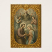 カソリッ結婚クスの祈りの言葉カードBetrothal (正面)