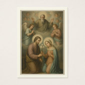 カソリッ結婚クスの祈りの言葉カードBetrothal (正面)