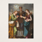 カソリッ結婚クスの祈りの言葉神聖なカード結婚 (正面)