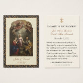 カソリッ結婚クスの祈りの言葉聖家族 (正面&裏面)