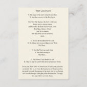 カソリッ結婚クスの聖札フローラマリアン・クロス エンクロージャーカード (裏面)