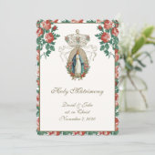 カソリッ結婚クフローラ披露宴統合 招待状 (スタンド正面)