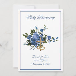 カソリッ結婚クフローラ披露宴統合 招待状