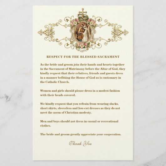 カソリッ結婚ク教会の質素な服装アイボリー (正面)