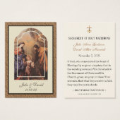 カソリッ結婚ク祈りの言葉イエスメリージョセフ (正面&裏面)