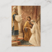 カソリッ結婚ク祈りの言葉ベロタールメアリージョセフ 名刺 (正面)