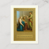 カソリッ結婚ク祈りの言葉ベロタールメアリージョセフ 名刺 (正面)