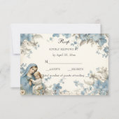 カソリッ賛美クフローラマリーブルーフローラ 出欠カード (正面)