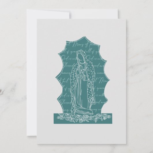 カソリッ賛美クマザー洗礼 招待状 (裏面)