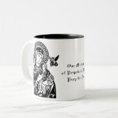 カソリッ賛美クヴァージンメアリーイエスエンジェルス ツートーンマグカップ (正面左)