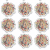 カソリッ賛美クヴァージンメアリーイエズス宗教的 シール (正面)