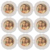 カソリッ賛美クヴァージンメアリーイエズス宗教的 シール (正面)