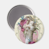 カソリッ賛美クヴァージンメアリーイエズラムヴィンテージ マグネット (正面/裏面)