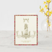 カソリッ賛美クヴァージンメアリーエンジェルス宗教 カード (黄色い花)