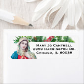 カソリッ賛美クヴァージンメアリークリスマス宗教的 ラベル (インサイチュ)