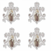 カソリッ賛美クヴァージンメアリーフローラ宗教 シール (正面)