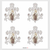 カソリッ賛美クヴァージンメアリーフローラ宗教 シール (シート)