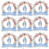 カソリッ賛美クヴァージンメアリーフローラ宗教 シール (正面)