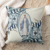 カソリッ賛美クヴァージンメアリーレディーオブグレース クッション (ブランケット)