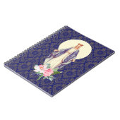 カソリッ賛美クヴァージンメアリーヴィンテージ宗教 ノートブック (左側)