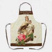 カソリッ賛美クヴァージンメアリー山カルメルバラ エプロン (正面)