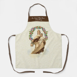 カソリッ賛美クヴァージンメアリー山カルメルフローラ エプロン
