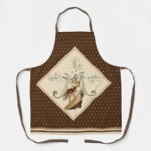 カソリッ賛美クヴァージンメアリー山カルメルフローラ エプロン (正面)