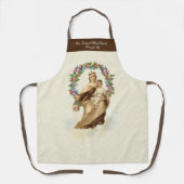 カソリッ賛美クヴァージンメアリー山カルメルフローラ エプロン (正面)